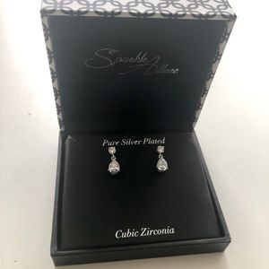 Sparkle allure cubic zirconia diamond earrings